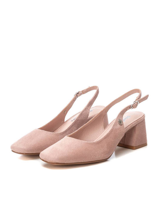 Pumps mit Riemchen & mittelhoher Absatz Rosa
