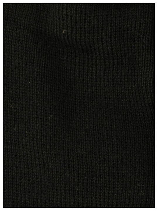 Beanie Γυναικείος Σκούφος Πλεκτός σε Μαύρο χρώμα