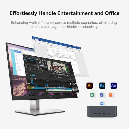Beelink EQR5 Мини PC (Ryzen 5 Pro 5650U/16GB DDR4/500GB SSD/W11 Pro)