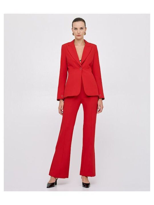 Access Women's Waisted Blazer Red