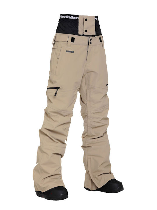 Horsefeathers Lotte Ii OW225D Γυναικείο Παντελόνι Σκι & Snowboard Μπεζ