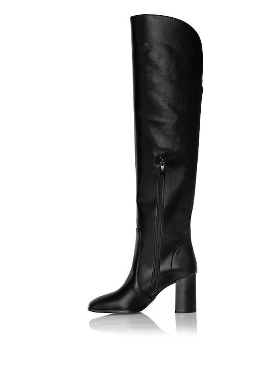 Damenstiefel Über dem Knie Schwarz