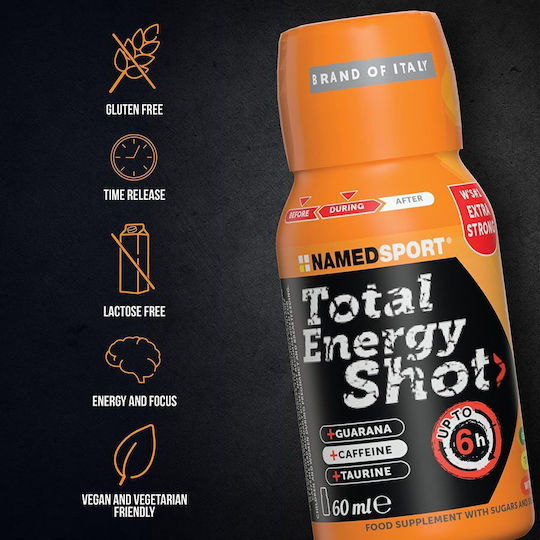 Named Sport Total Energy Shot Ειδικό Συμπλήρωμα Διατροφής 60ml Πορτοκάλι