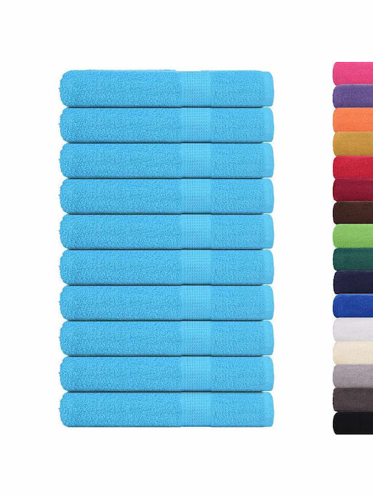 vidaXL 10pc Bath Towel Set 80x200cm. Turquoise