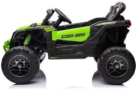 Can-Am Maverick Buggy Două Locuri Cu Telecomandă Licențiat 12 Volți Verde