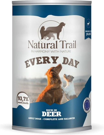Natural Trail Nassfutter Hunde in Dose mit Hirsche ohne Getreide & Gluten 400gr