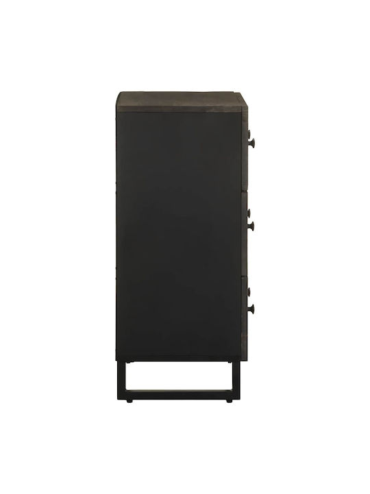 Συρταριέρα Κρεβατοκάμαρας Black 60x33x75cm