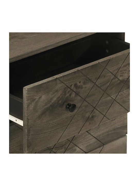 Συρταριέρα Κρεβατοκάμαρας Black 60x33x75cm