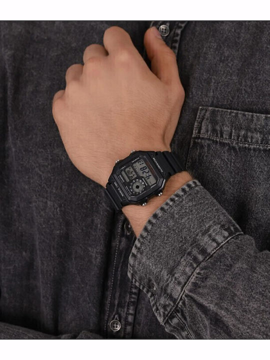 Casio Ρολόι Μπαταρίας με Καουτσούκ Λουράκι Casio Ρολόι Μπαταρίας με Καουτσούκ Λουράκι