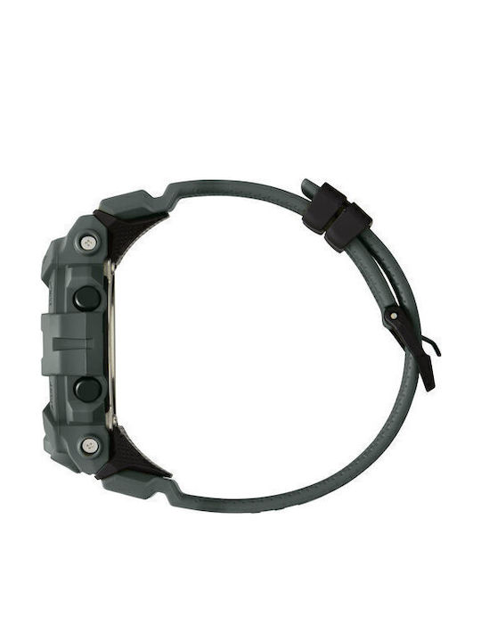Casio G-Shock G-Squad Ψηφιακό Ανδρικό Ρολόι 54mm Μπαταρίας με Πράσινο Καουτσούκ Λουράκι