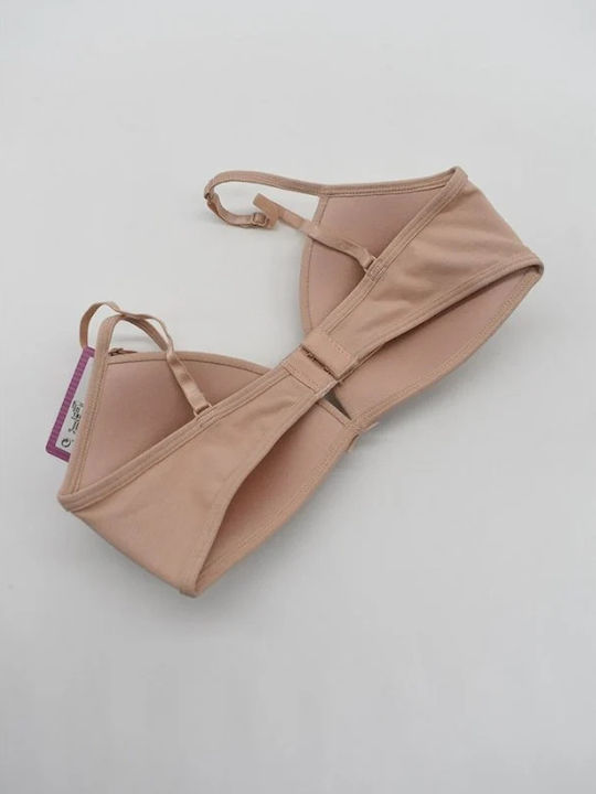 Triangle Triangle Bra with Light Padding Nude