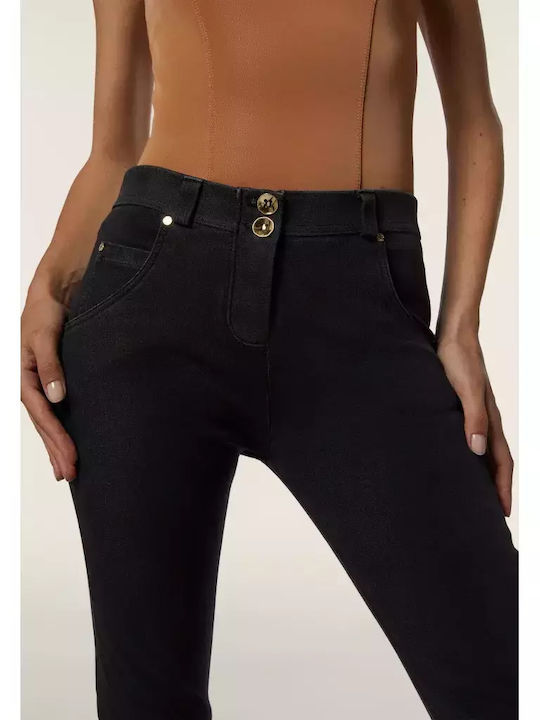 Blugi de damă Push Up cu croială bootcut Acid-wash