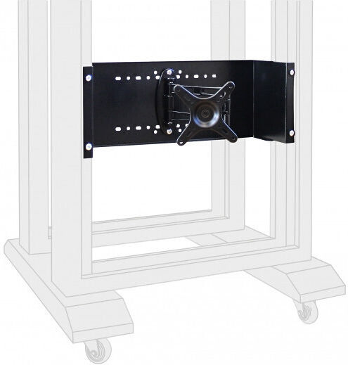 Braț monitor rack 19" 4u 10kg negru Delock