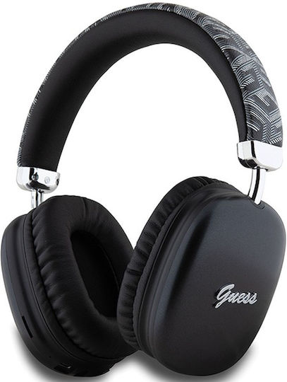 Gcube Metallic Script Logo Безжични / Жични Over Ear Слушалки с 32 часа Работа Черни