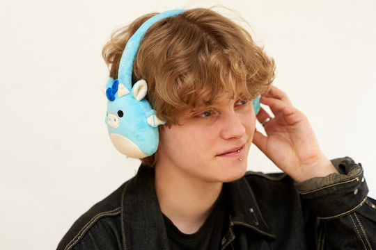 Jazwares Squishmallows Plush Wireless / Wired Over Ear Headphones with 6 hours of Operation Winston The Owl