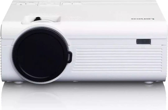 Lenco LPJ-280WH Projector LCD Λάμπας LED με Ενσωματωμένα Ηχεία