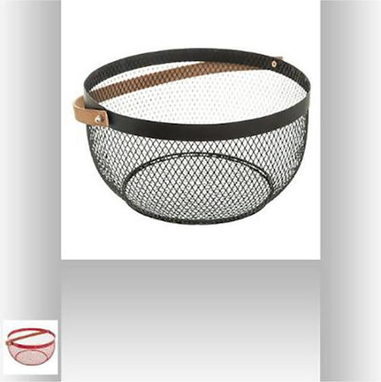 5Five Fruitieră Metalic Negru 29x29x15buc
