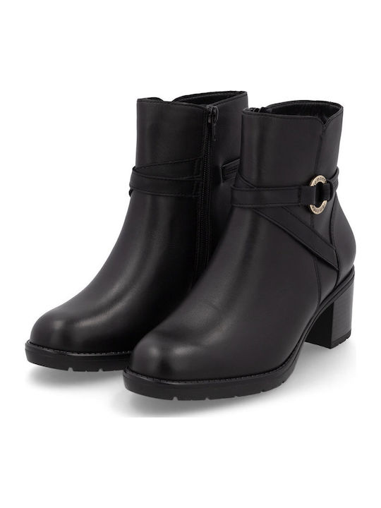 Leather Women's Ankle Boots Black