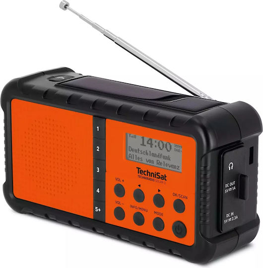 Technisat Techniradio Solar 2 Φορητό Ραδιόφωνο Ηλιακό DAB+ Πορτοκαλί