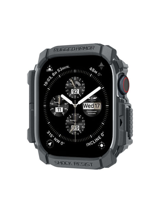 Spigen Rugged Armor Θήκη Σιλικόνης Dark Grey για Apple Watch 10 46mm
