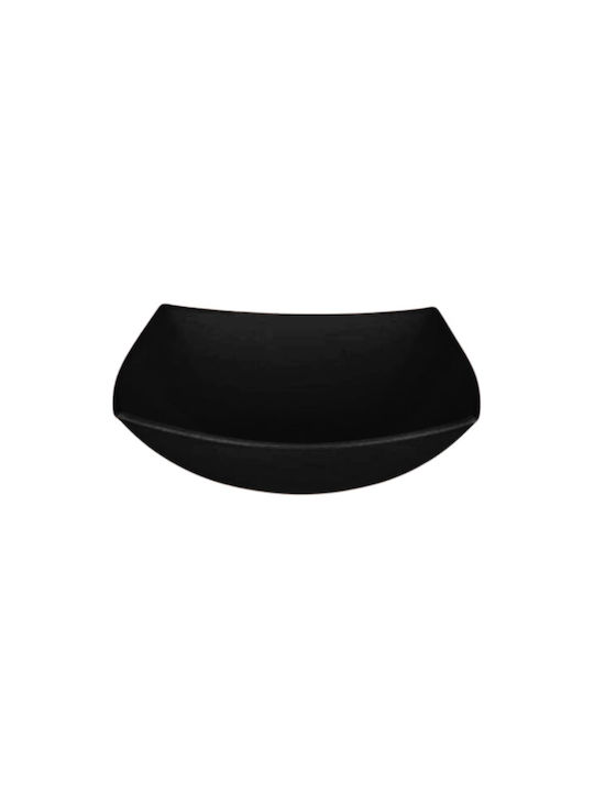 Luminarc Quadrato Πιάτο Βαθύ Τετράγωνο Γυάλινο Μαύρο 20x20cm