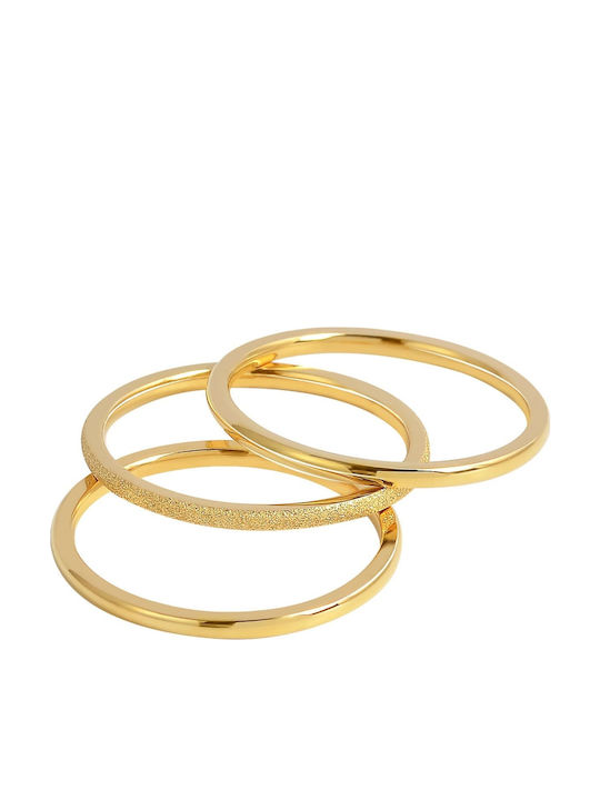 Akzent Ring made of Steel Gold Plated