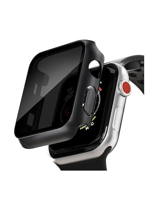 Glass+case Πλαστική Θήκη σε Μαύρο χρώμα για Apple Watch 40mm Glass+case Πλαστική Θήκη σε Μαύρο χρώμα για Apple Watch 40mm