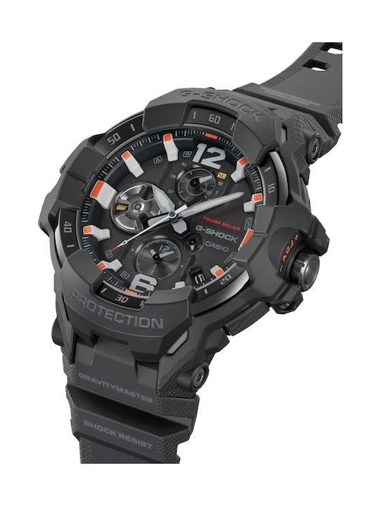 Casio G-shock Ceas Bărbați Solar cu Curea Neagră din Cauciuc