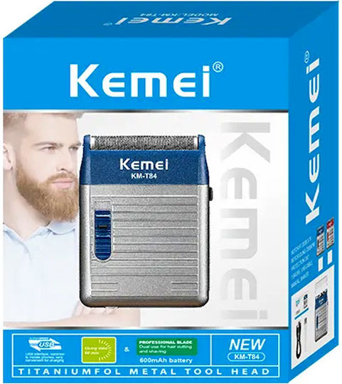 Kemei KM-T84 Foil Electric Shaver Face / Body Rechargeable