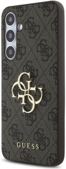 Guess Metal Logo Back Cover Δερματίνης Καφέ (Galaxy S24 FE)