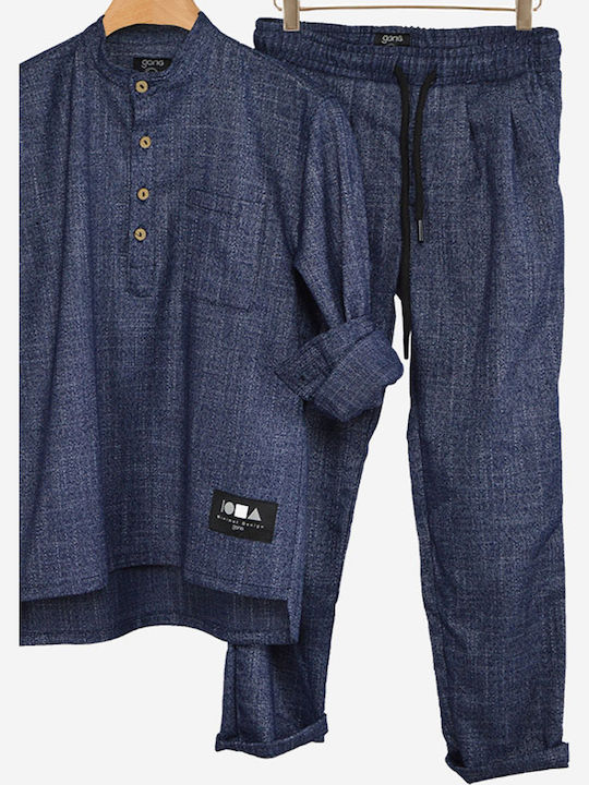 Set pentru copii cu pantaloni Iarnă 2buc Blue