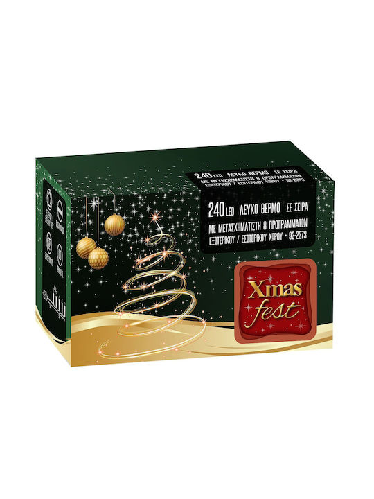240 Lights LED 15m. Warm White in String 1pcs