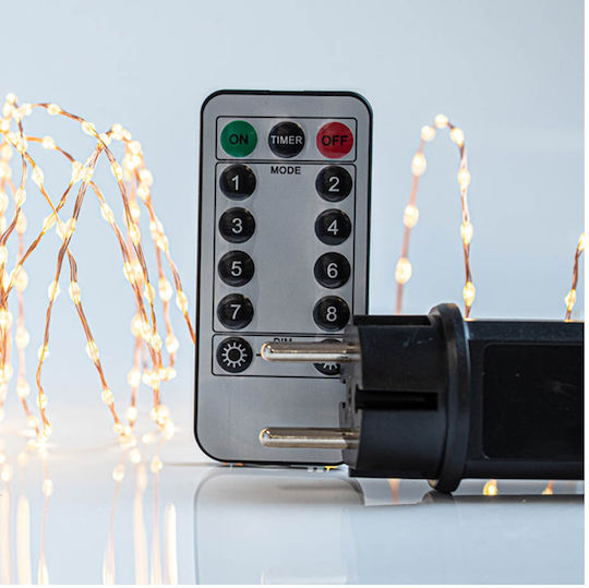 300 Λαμπάκια LED 3μ. Θερμό Λευκό σε Σειρά 300 Λαμπάκια LED 3μ. Θερμό Λευκό σε Σειρά