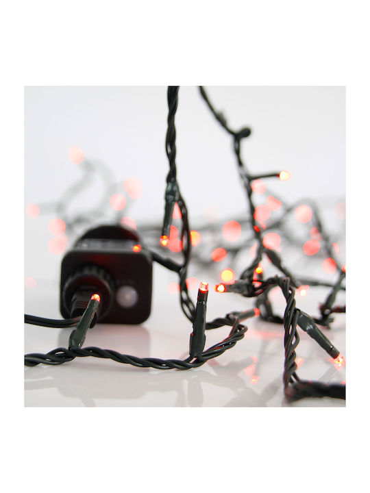 240 Lights LED 11.95m. Red in String 1pcs