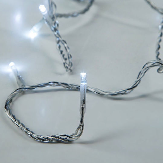 50 Λαμπάκια LED 4.9μ. Λευκά Μπαταρίας σε Σειρά