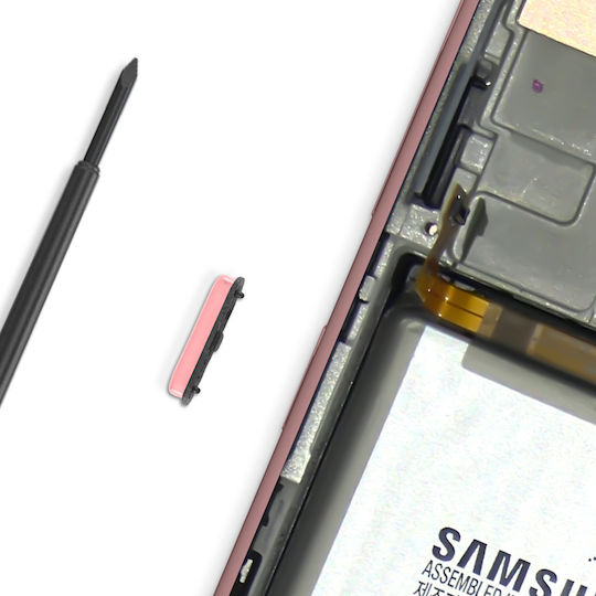 Clappio Power Button Samsung Galaxy A51 Pink