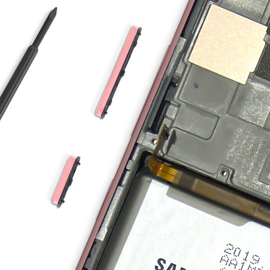 Clappio Power Volume Button Samsung Galaxy A51 Pink