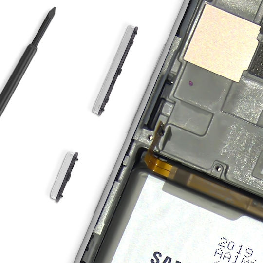 Clappio Power Volume Button Samsung Galaxy A51 White