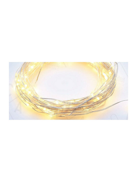 100 Lights LED 13m. Warm White in String 1pcs