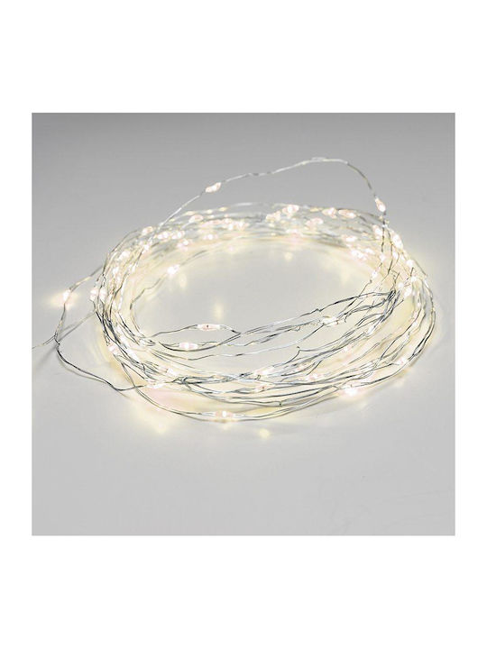 100 Lights LED 13m. Warm White in String 1pcs