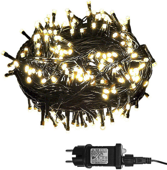 180 Светлини LED 12m. Топъл бял тип Лента 1бр