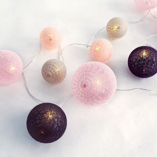 20 Lights LED 2.85m. Warm White in String 1pcs
