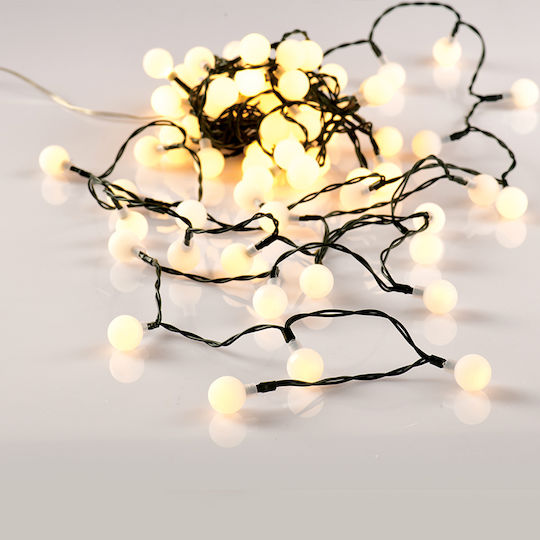 100 Lights LED 11m. Warm White in String 1pcs