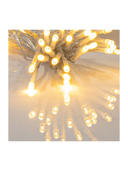 96 LED Lights 9.5m Warm White Battery Powered String 96 LED Lights 9.5m Warm White Battery Powered String