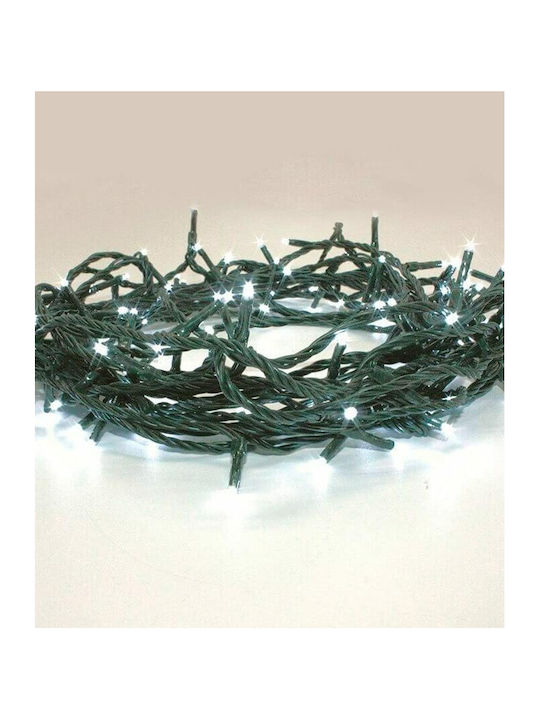 100 Lights LED 5m. Cold White in String 1pcs