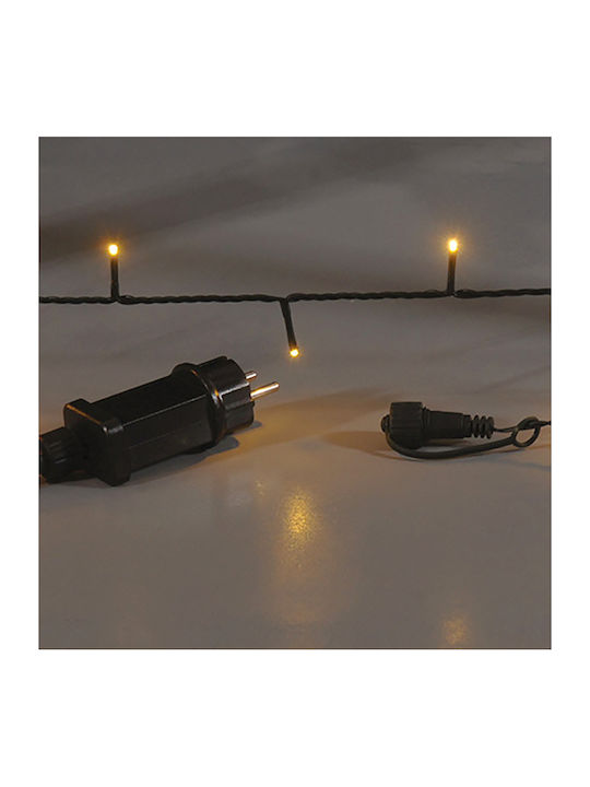 200 Luminite LED 10m. Alb cald tip Șir 200 Luminite LED 10m. Alb cald tip Șir