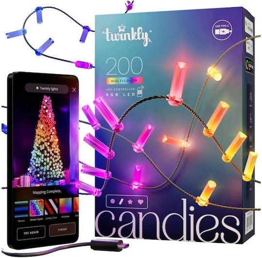200 Smart LED-Lämpchen 12 m RGB in einer Kette 200 Smart LED-Lämpchen 12 m RGB in einer Kette