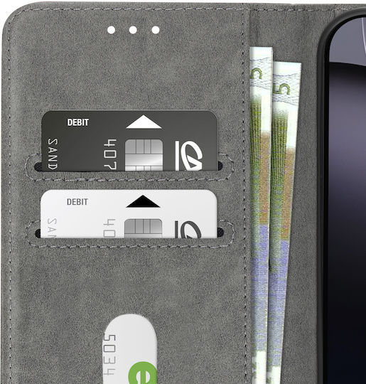 Avizar Hülle iPhone 16 Pro Max Klappetui Brieftasche Video Halterung Grau