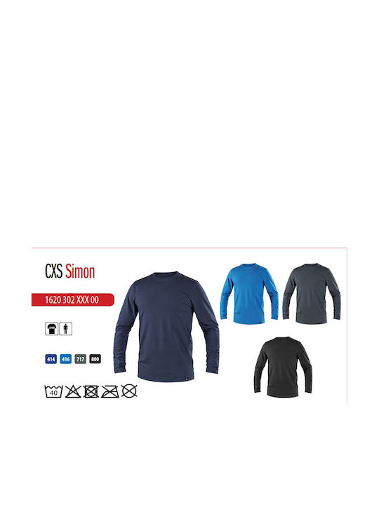 CXS Work T-Shirt Navy Blue