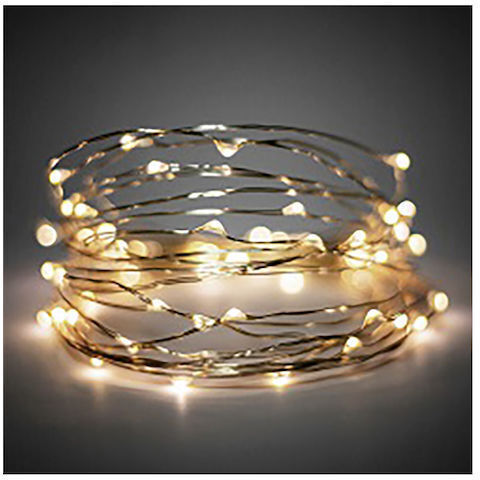 100 Lights LED 10m. Warm White in String 1pcs